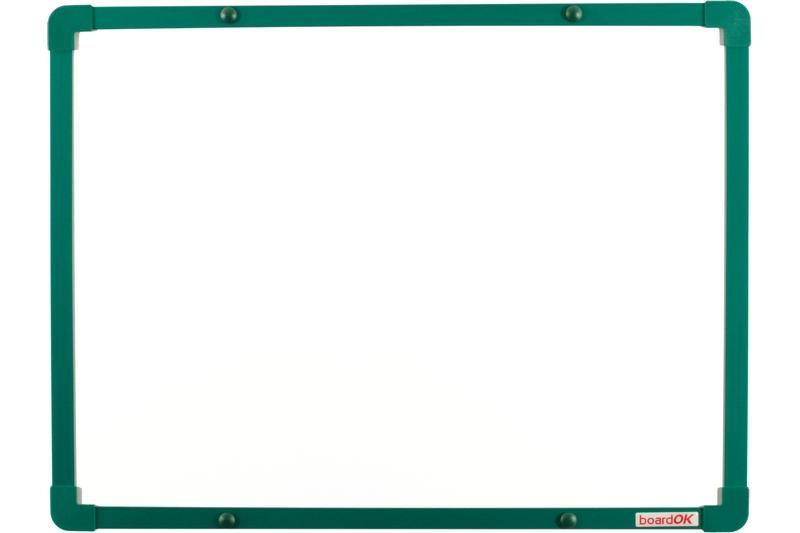 boardOK magnetická lakovaná tabule na fixy se zeleným rámem 60x45 cm
