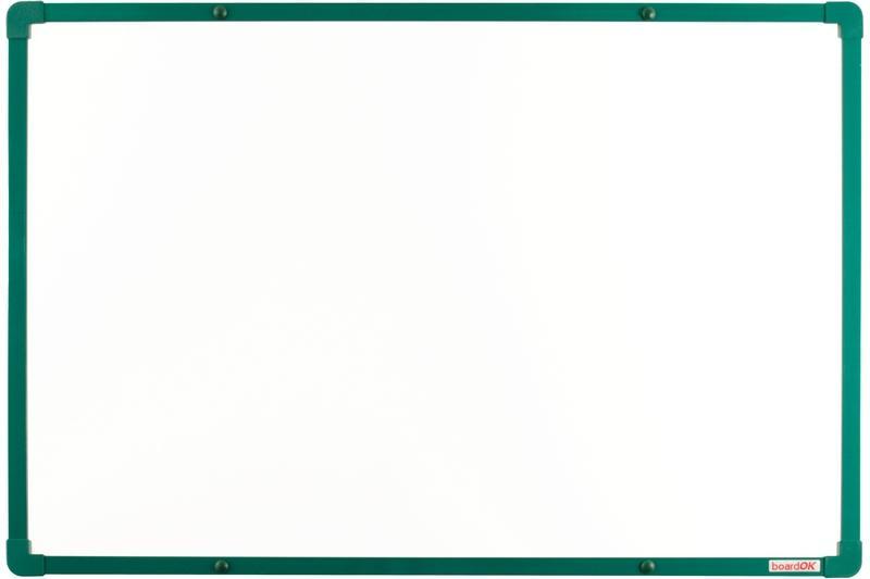 boardOK magnetická lakovaná tabule na fixy se zeleným rámem 60x90 cm