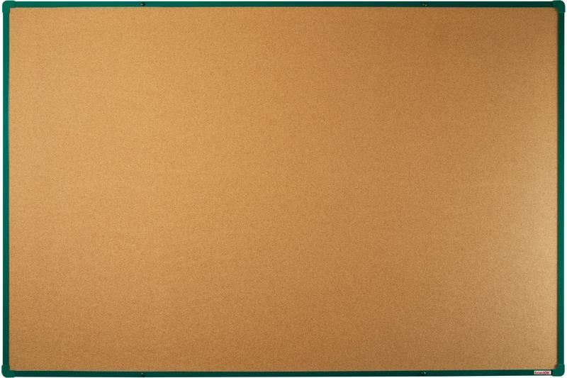boardOK korková nástěnka se zeleným rámem 180x120 cm