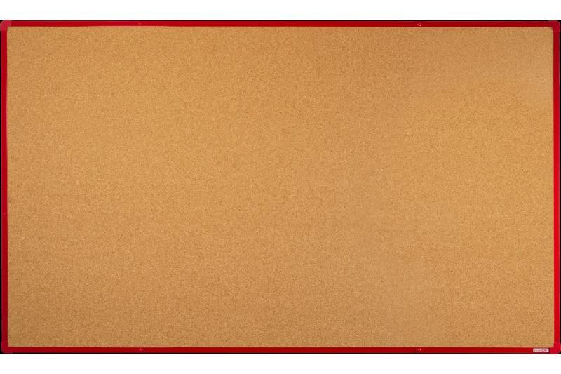 boardOK korková nástěnka s červeným rámem 200x120 cm