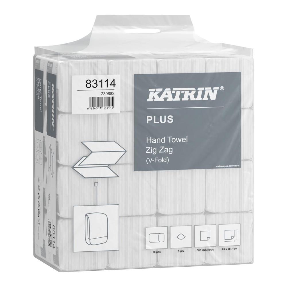 Katrin ručník ZZ Classic HandyPack 1-vrstvý 23 x 22,4 cm 300 ks bílý / 20 bal.