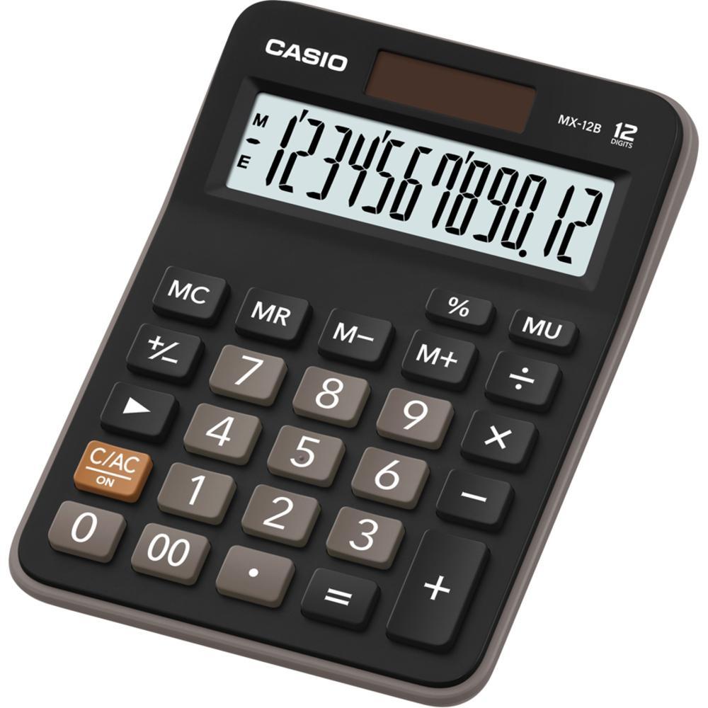 Casio kalkulačka MX 12B stolní / 12 míst černá