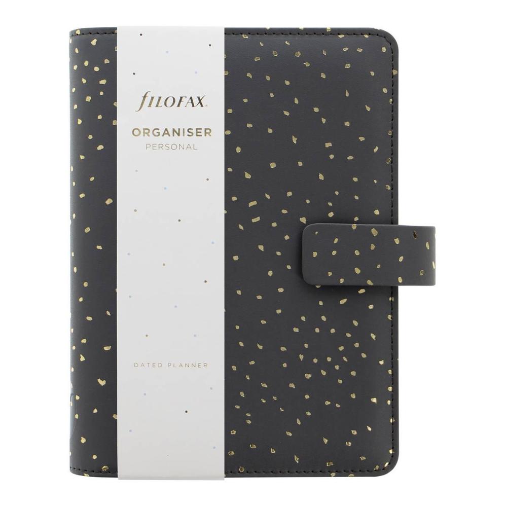 Filofax diář Confetti osobní, Charcoal