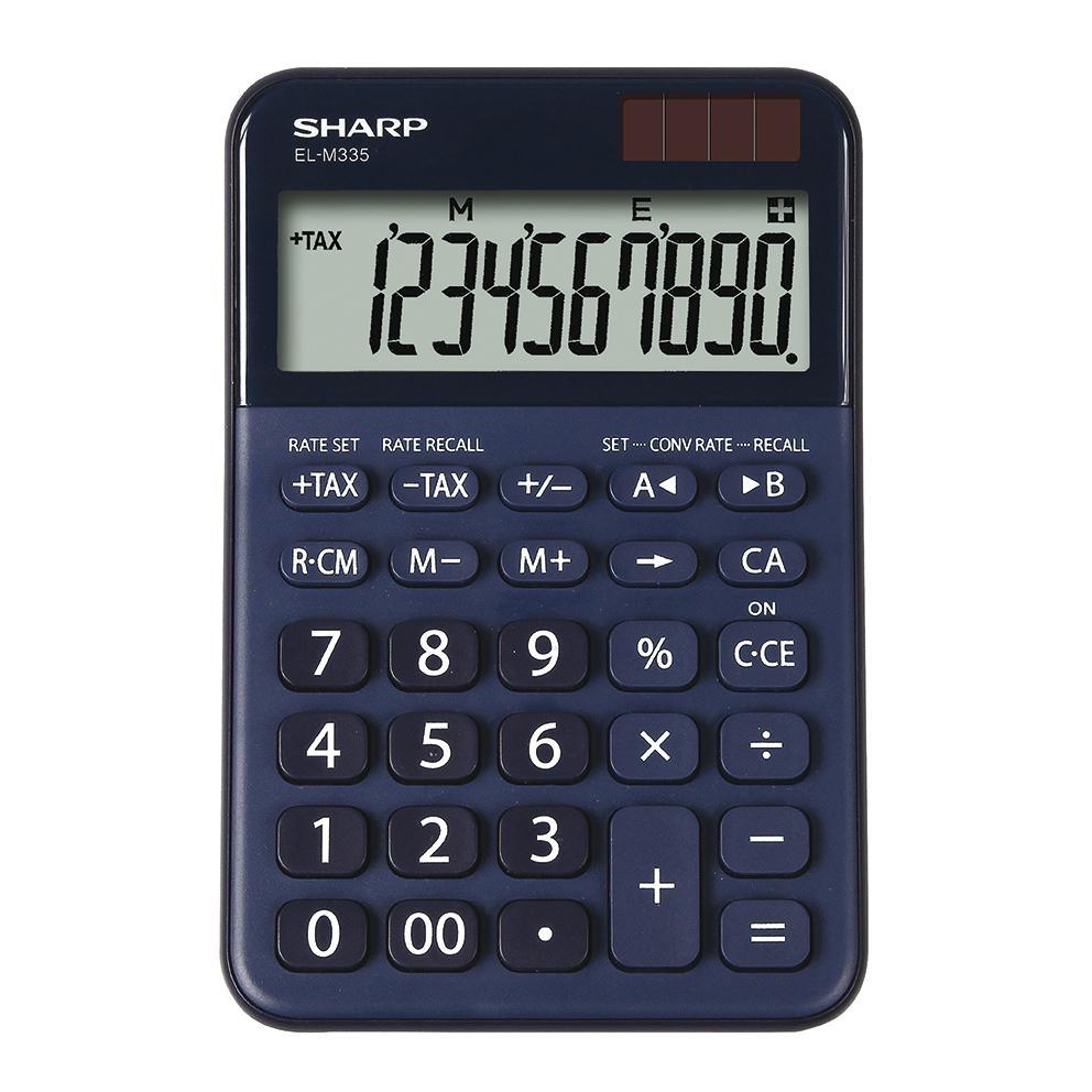 Sharp kalkulačka EL-M335 stolní / 10 míst modrá