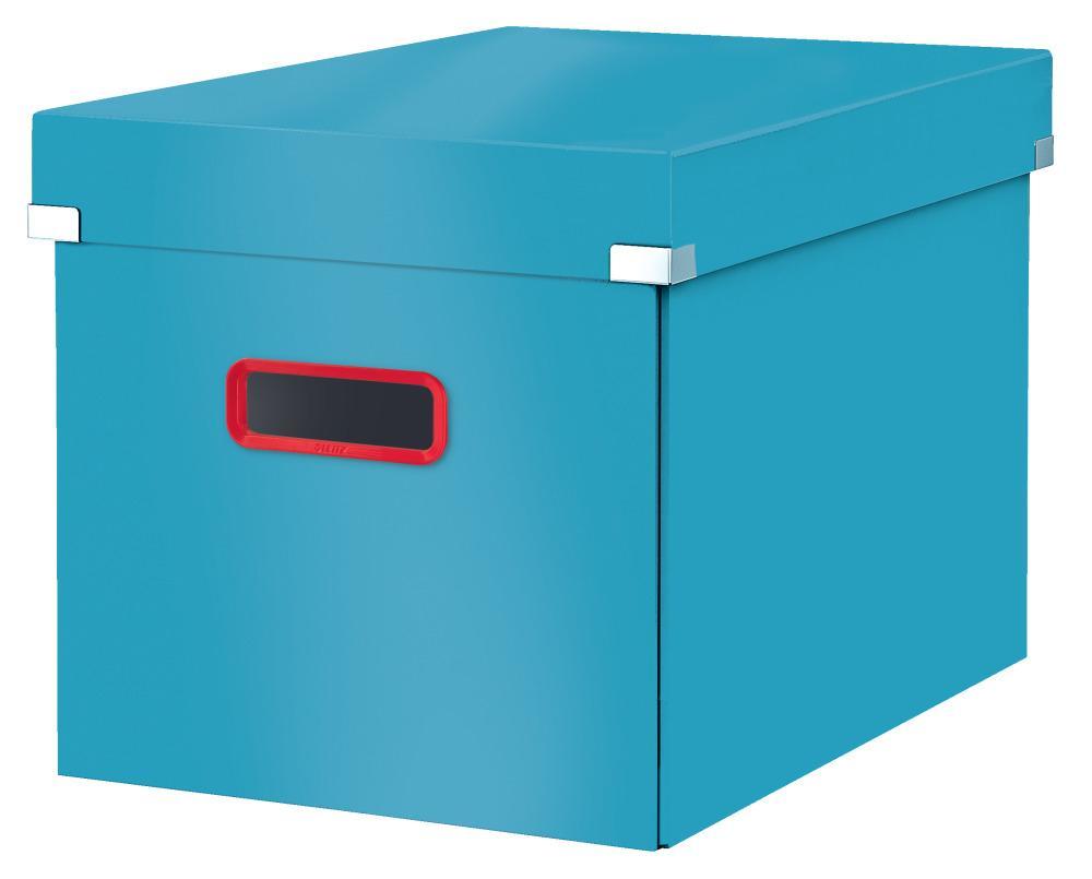 Leitz čtvercová krabice Click&Store COSY, velikost L (A4) klidná modrá