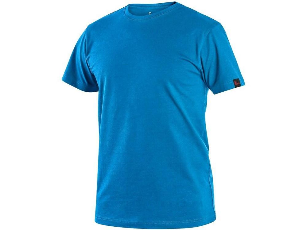 CXS tričko NOLAN, krátký rukáv, azurově modré vel.XL