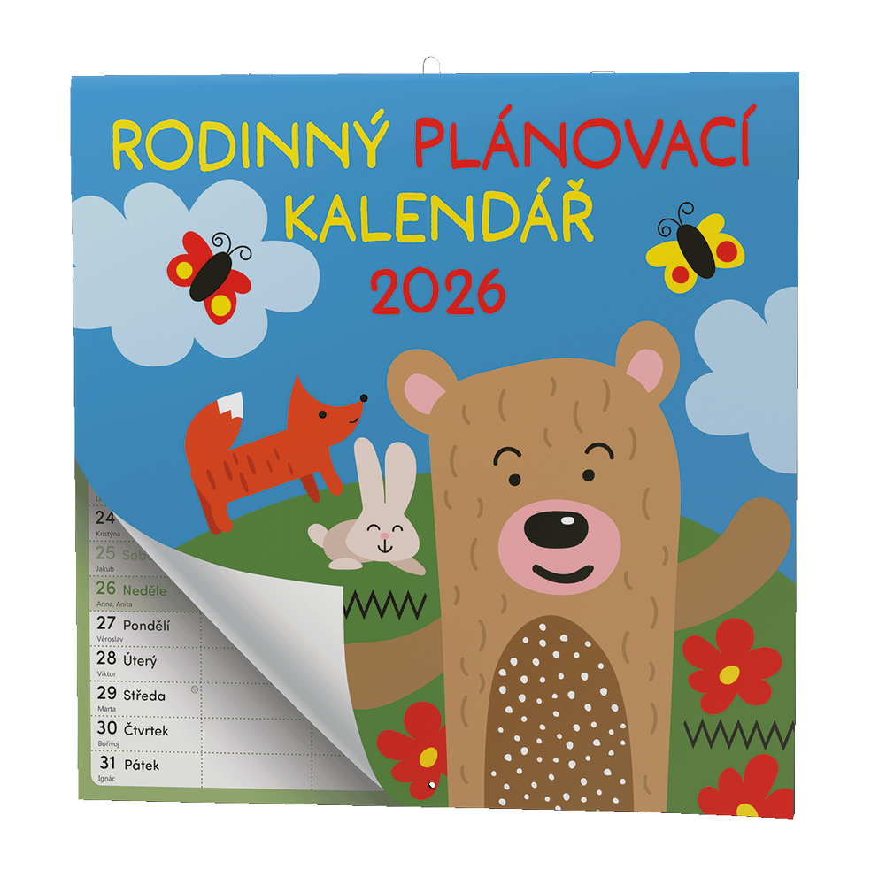 Baloušek Tisk kalendář nástěnný Rodinný plánovací