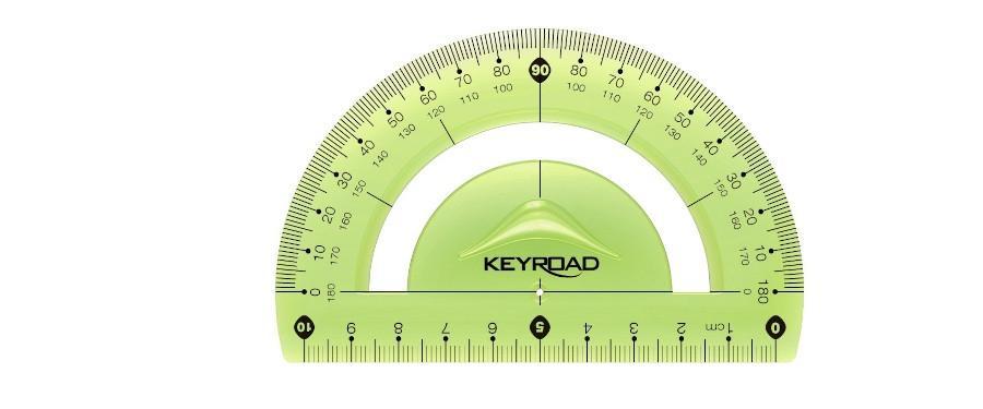 Keyroad úhloměr 10 cm, ohebný, zelené