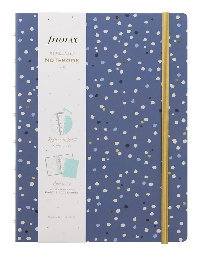 Filofax zápisník Notebook Indigo A5, Snow