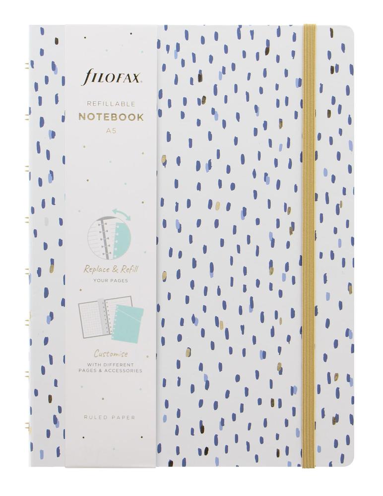 Filofax zápisník Notebook Indigo A5, Rain