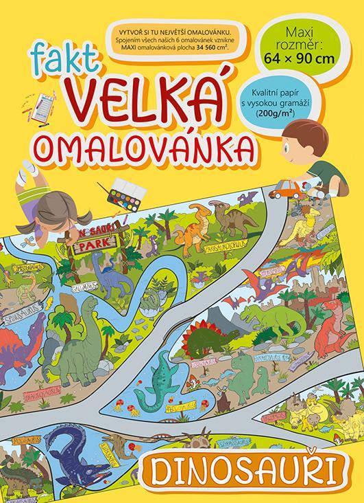 Baloušek Tisk fakt velká omalovánka Dinosauři