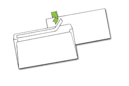 Obálka DL samolepicí s okénkem, s krycí páskou, 1000 ks, 110 x 220