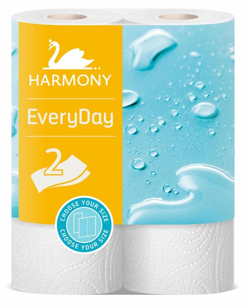 Harmony papírová utěrka v roli EveryDay 2-vrstvá, 2 x 11 m / 2 ks