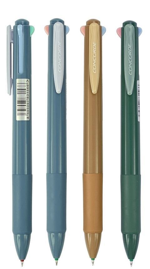 CONCORDE pero kuličkové Quatro, 4barevné, asort mix barev