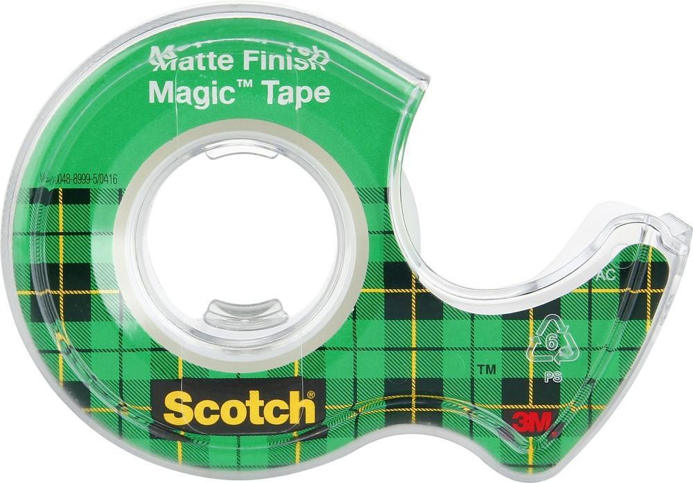 Scotch lepicí páska bankovní 19 mm x 7,5 m s odvíječem MAGIC