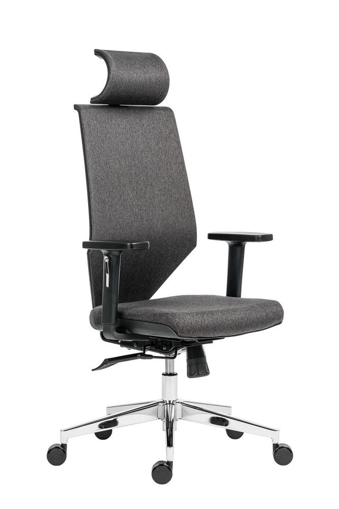 Kancelářská židle Edge NET šedá / šedý podsedák