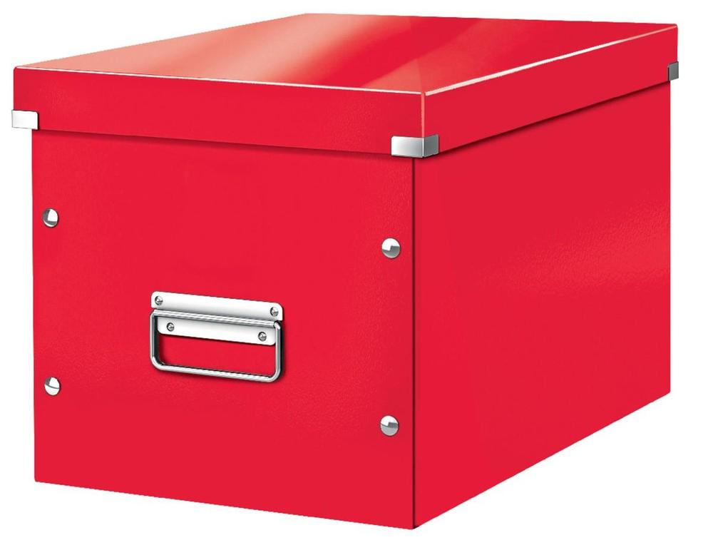 Leitz krabice CLICK & STORE WOW velká čtvercová, červená