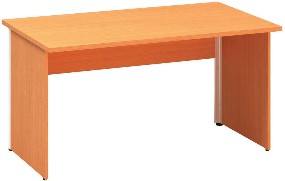 Kancelářský psací stůl ALFA 100 1400 x 800 mm, buk bavaria