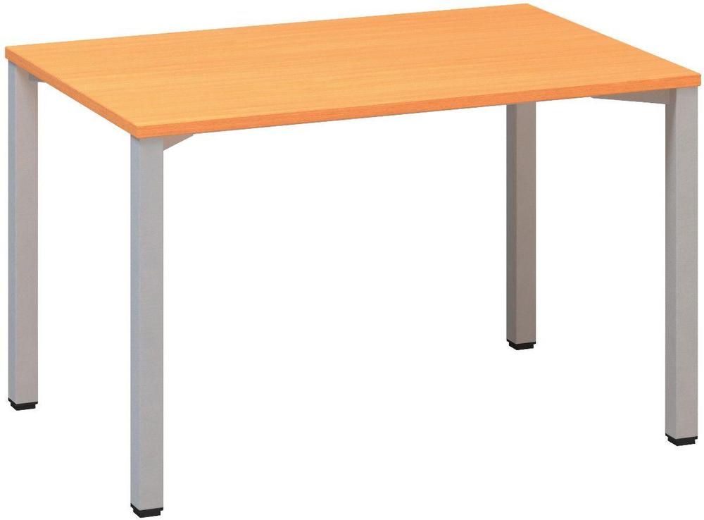 Kancelářský psací stůl ALFA 200 1200 x 800 mm, buk bavaria / šedá