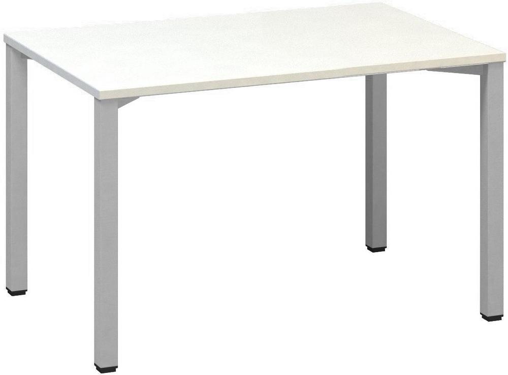 Kancelářský psací stůl ALFA 200 1200 x 800 mm, bílá / šedá