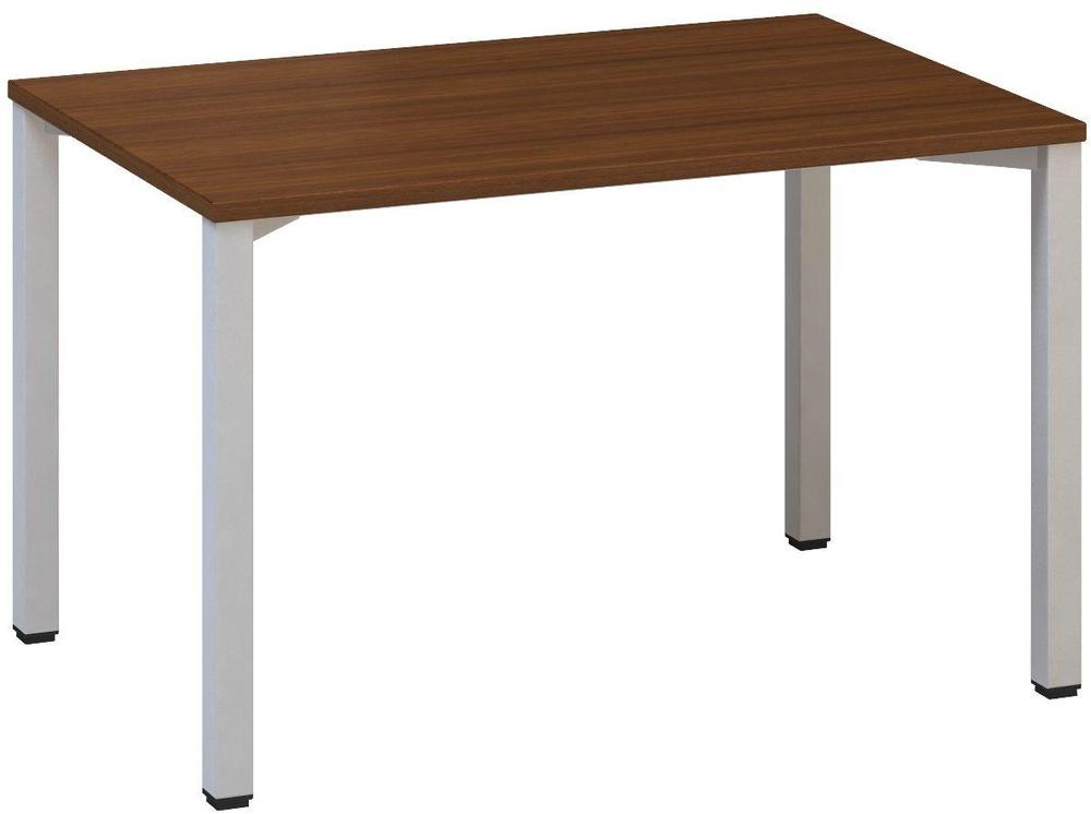 Kancelářský psací stůl ALFA 200 1200 x 800 mm, ořech / šedá