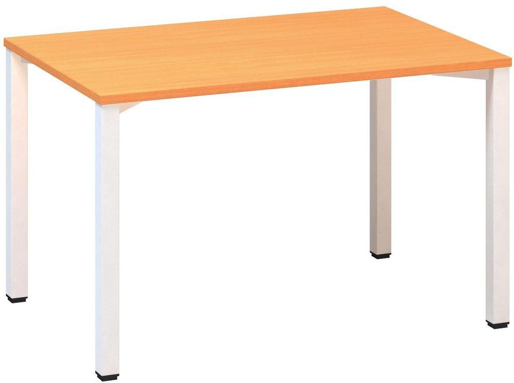 Kancelářský psací stůl ALFA 200 1200 x 800 mm, buk bavaria / bílá