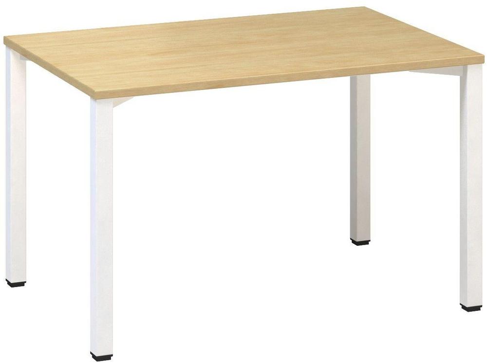 Kancelářský psací stůl ALFA 200 1200 x 800 mm, divoká hruška / bílá