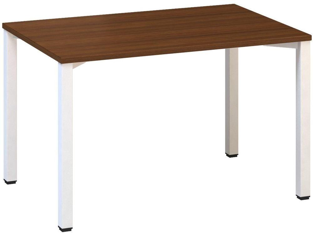 Kancelářský psací stůl ALFA 200 1200 x 800 mm, ořech / bílá
