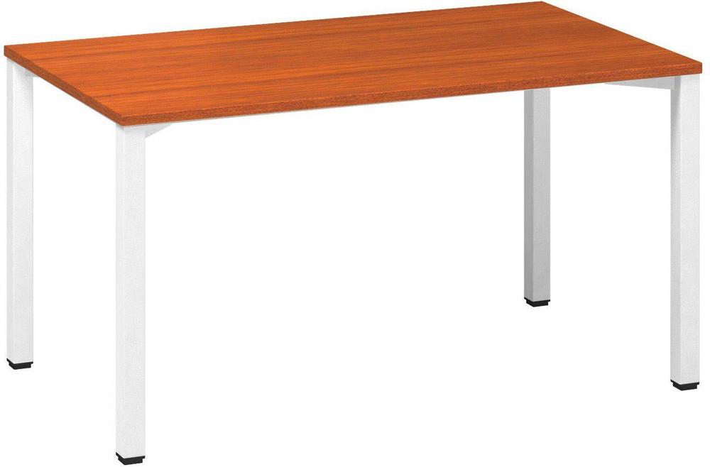 Kancelářský psací stůl ALFA 200 1400 x 800 mm, třešeň / bílá