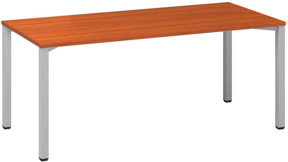 Kancelářský psací stůl ALFA 200 1800 x 800 mm, třešeň / šedá