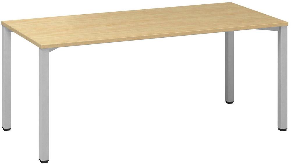 Kancelářský psací stůl ALFA 200 1800 x 800 mm, divoká hruška / šedá
