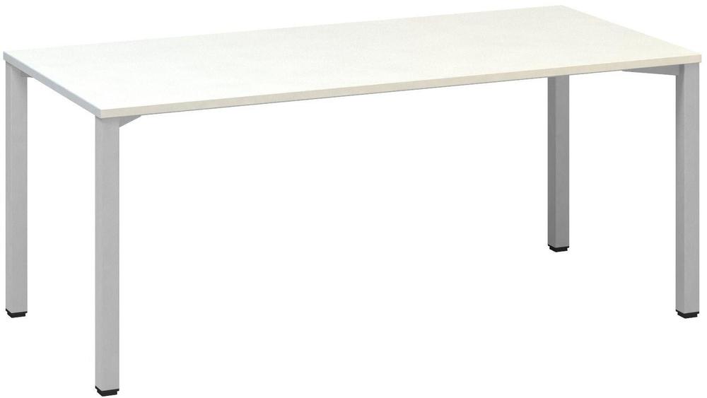 Kancelářský psací stůl ALFA 200 1800 x 800 mm, bílá / šedá
