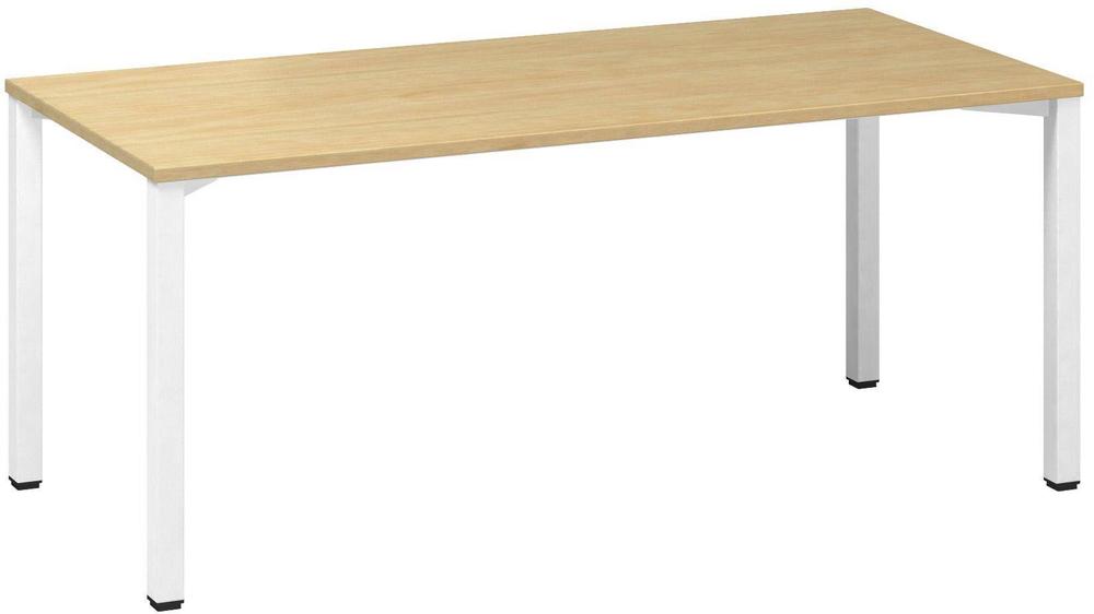 Kancelářský psací stůl ALFA 200 1800 x 800 mm, divoká hruška / bílá