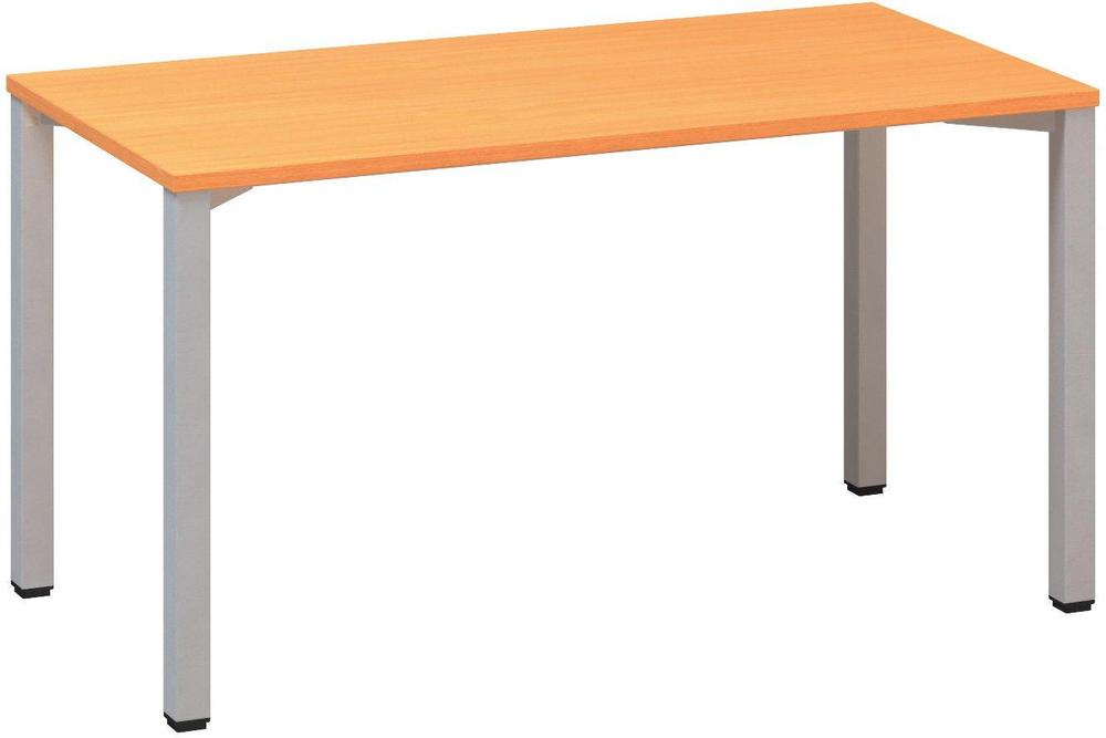 Kancelářský psací stůl ALFA 200 1400 x 700 mm, buk bavaria / šedá