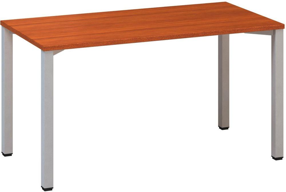 Kancelářský psací stůl ALFA 200 1400 x 700 mm, třešeň / šedá