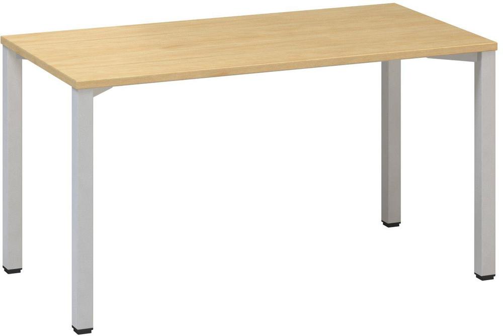 Kancelářský psací stůl ALFA 200 1400 x 700 mm, divoká hruška / šedá