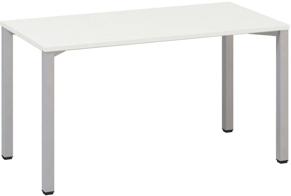 Kancelářský psací stůl ALFA 200 1400 x 700 mm, bílá / šedá
