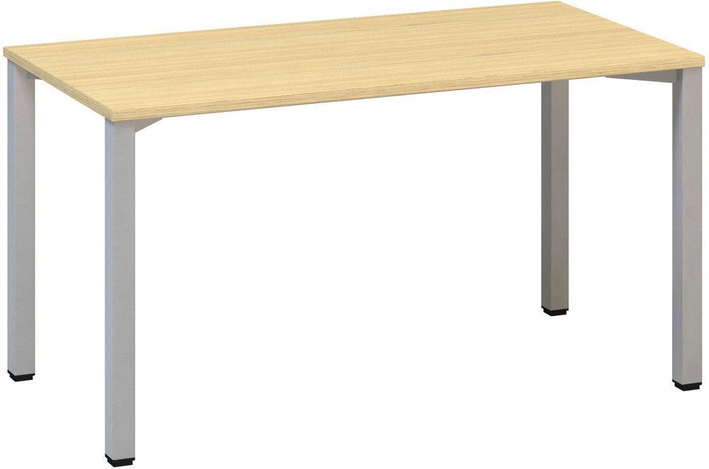 Kancelářský psací stůl ALFA 200 1400 x 700 mm, dub vicenza / šedá
