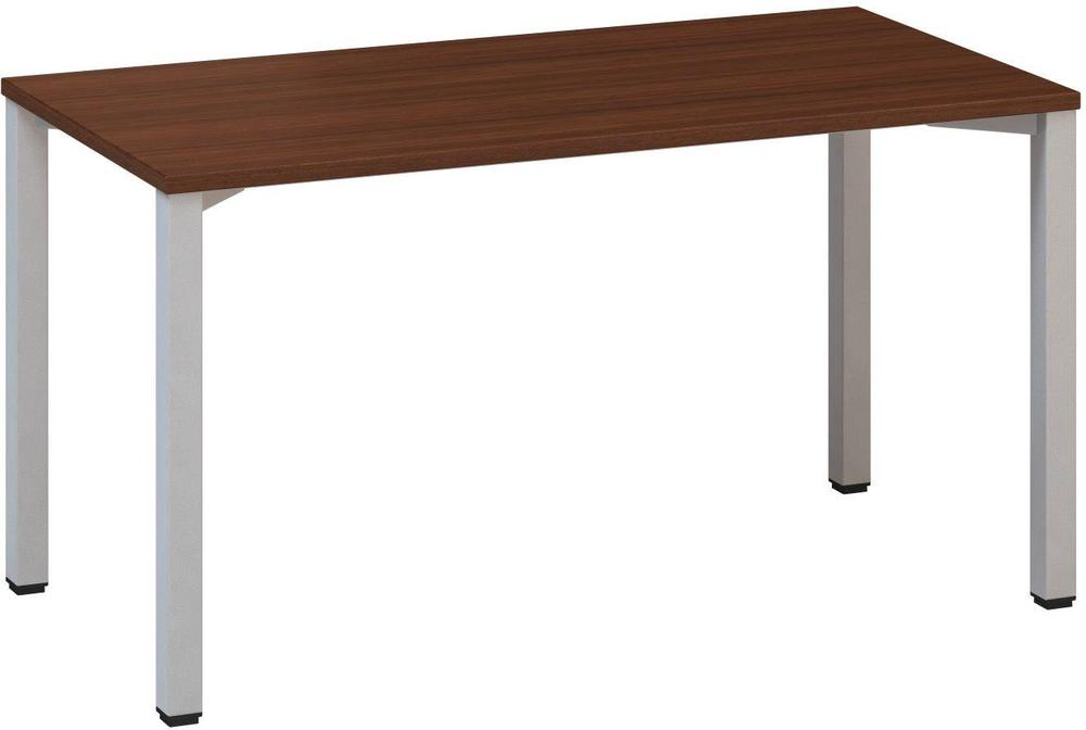 Kancelářský psací stůl ALFA 200 1400 x 700 mm, ořech / šedá