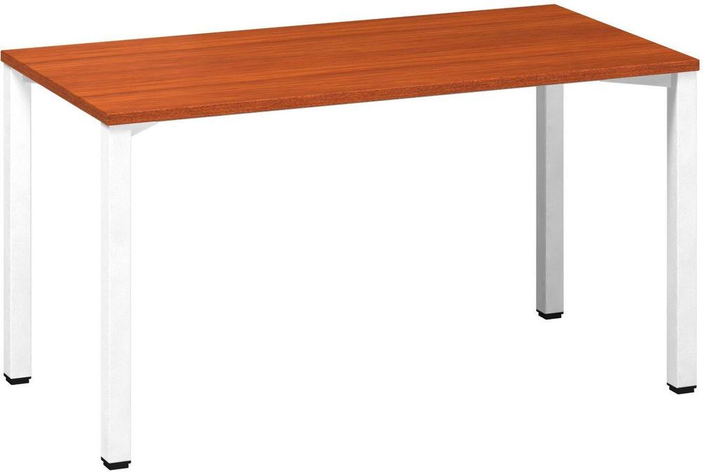 Kancelářský psací stůl ALFA 200 1400 x 700 mm, třešeň / bílá
