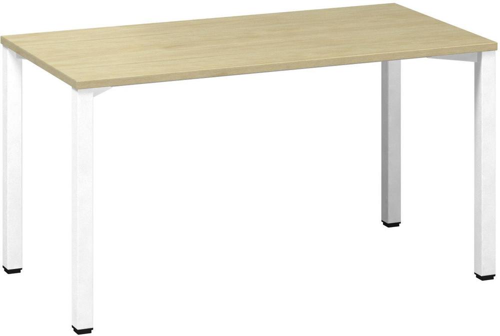 Kancelářský psací stůl ALFA 200 1400 x 700 mm, divoká hruška / bílá