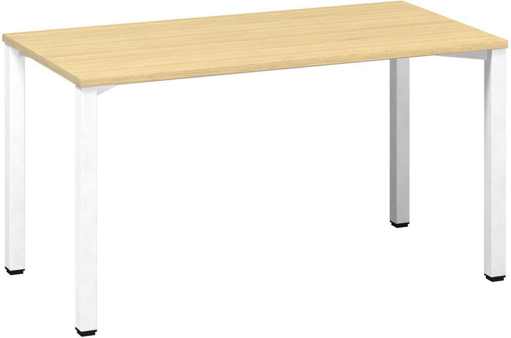 Kancelářský psací stůl ALFA 200 1400 x 700 mm, dub vicenza / bílá