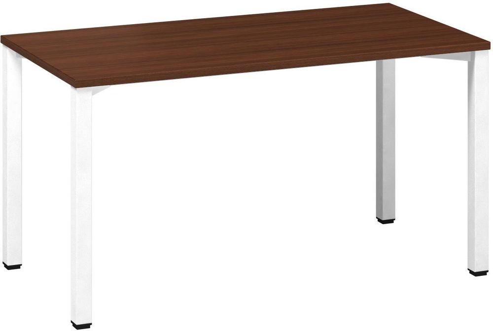 Kancelářský psací stůl ALFA 200 1400 x 700 mm, ořech / bílá