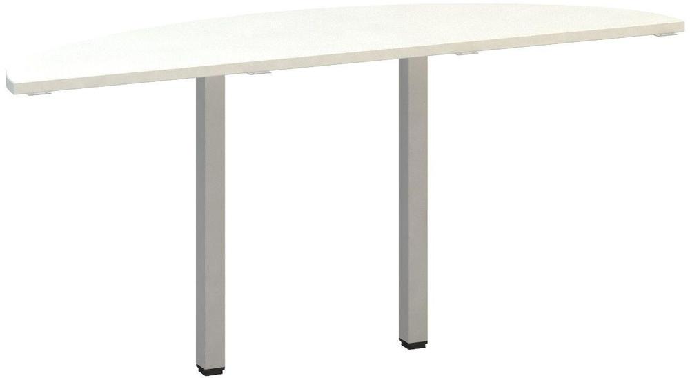 Přídavný stůl ALFA 200 přísed, 1600 mm, bílá / šedá