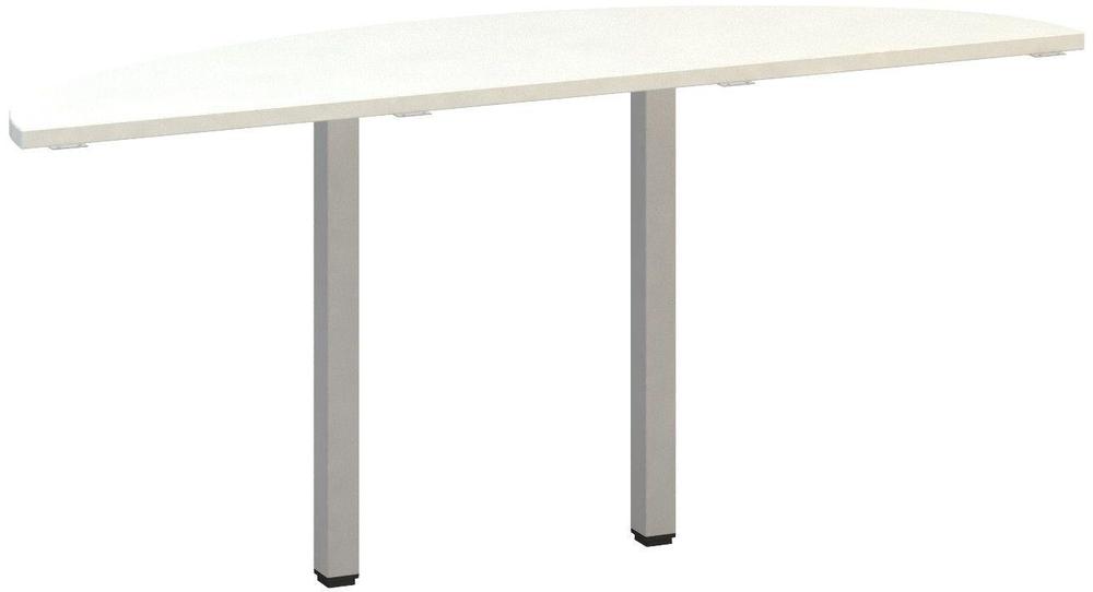 Přídavný stůl ALFA 200 přísed, 1625 mm, bílá / šedá
