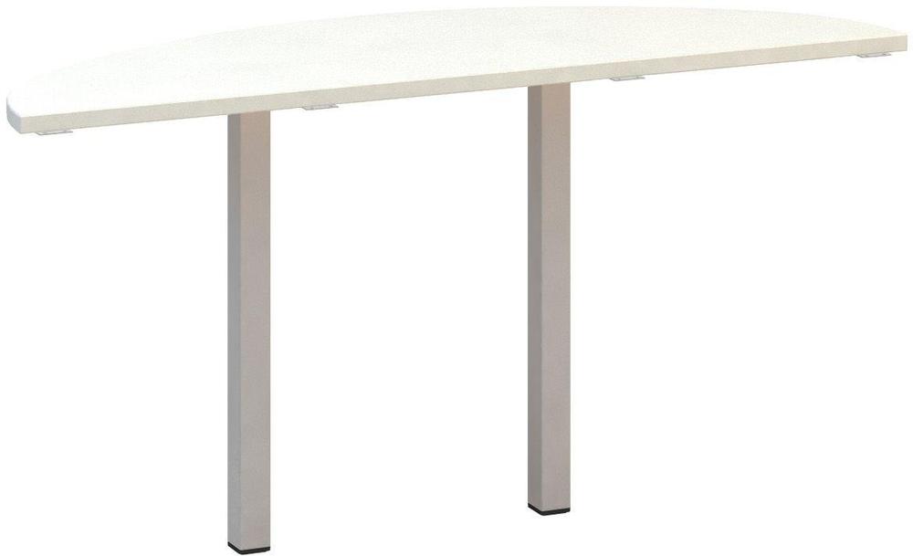 Přídavný stůl ALFA 200 přísed, 1425 mm, bílá / šedá