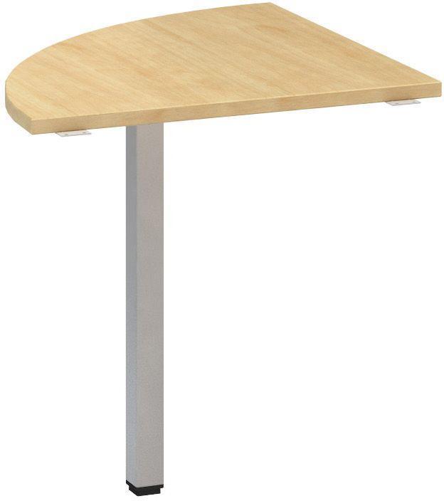 Přídavný stůl ALFA 200 přísed, čtvrtkruh, 700 mm, divoká hruška / šedá