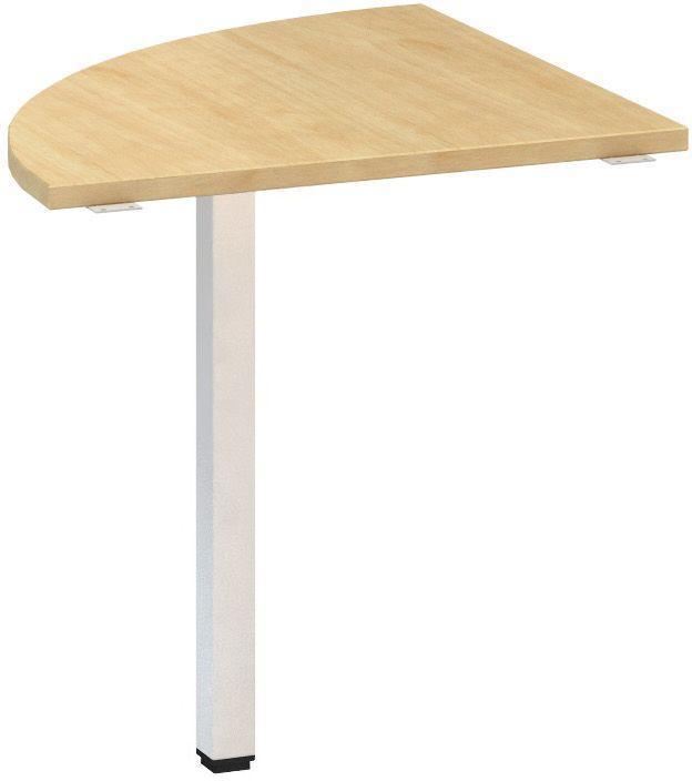 Přídavný stůl ALFA 200 přísed, čtvrtkruh, 700 mm, divoká hruška / bílá
