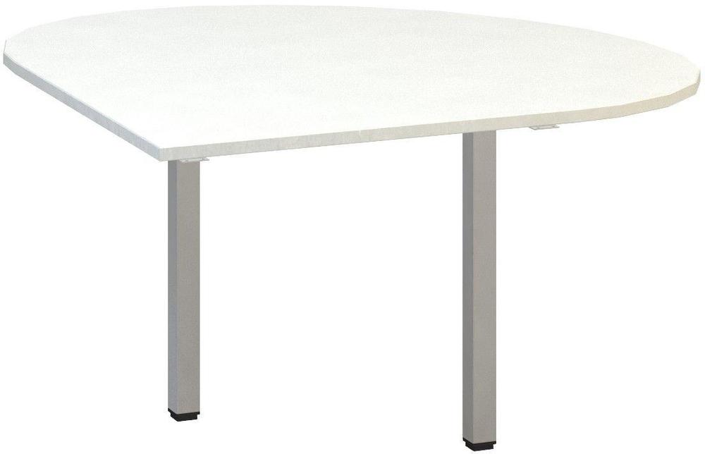 Přídavný stůl ALFA 200 přísed, levý, 1200 mm, bílá / šedá