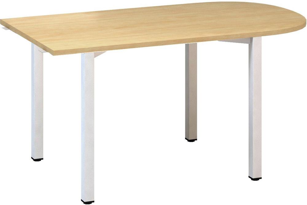 Přídavný stůl ALFA 200 konferenční, 1500 mm, divoká hruška/ bílá